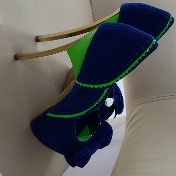 Wild diva heels new gold metal blue - Picture 6 of 14